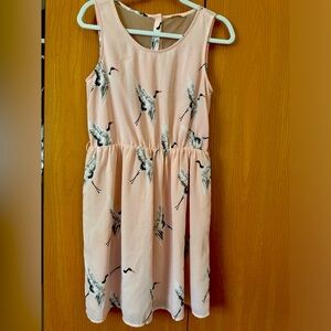 ONLY brand dress pink with geese